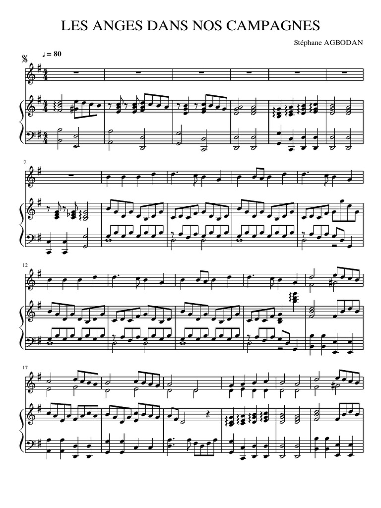 Les Anges Dans Nos Campagnes | PDF