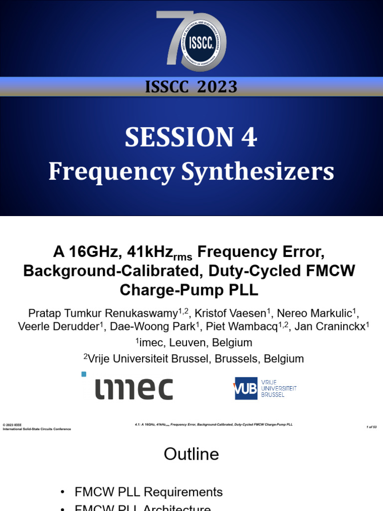 V04 Frequency Synthesizers | PDF