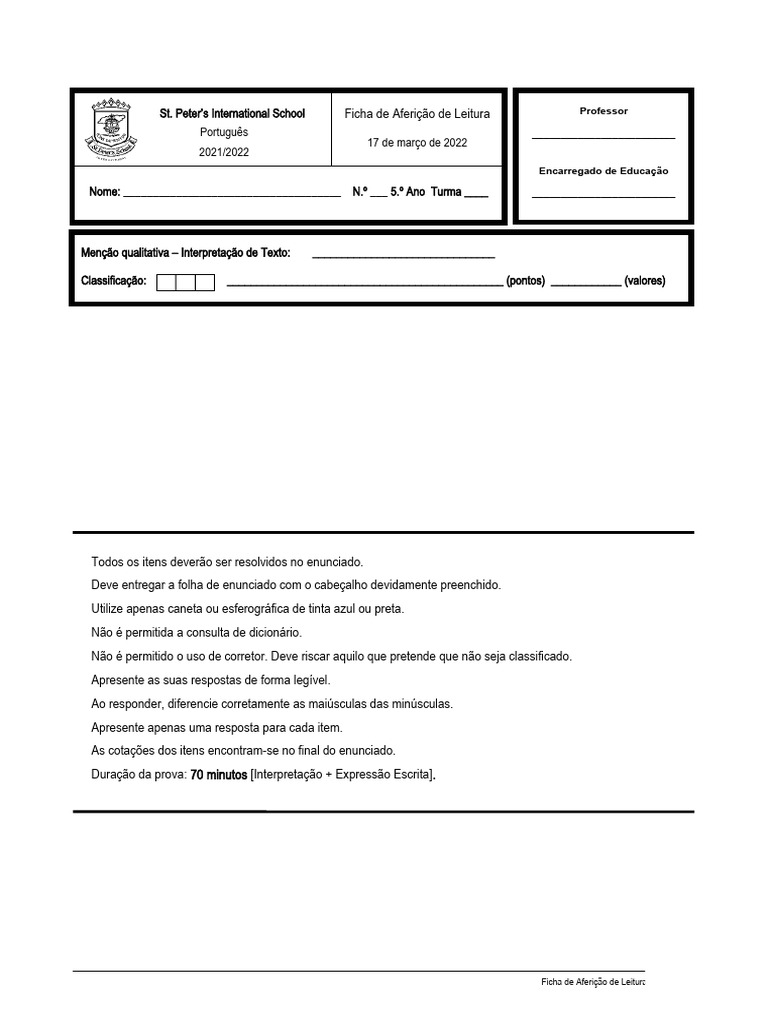 Prova de Interpretação: Ali Babá | PDF | Casa e Jardim