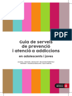 Guia de Serveis de Prevenció I Atenció A Addiccions en Adolescents I Joves