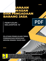 Laporan Kelompok IV Pelaksanaan Pengawasan Dan Pengadaan Barang Jasa