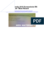 Instant download Hesi Maternity 2019 Screenshots Rn Most Recent pdf scribd