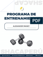 Guia de Entrenamiento Alexander Maney Mes de Octubre