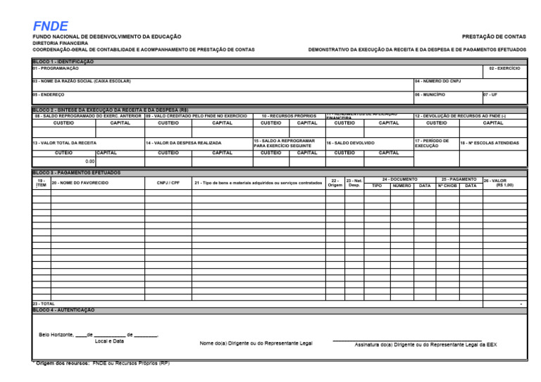 Prestação de Contas FNDE 2023 | PDF