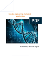 Genetic Engineering - Its Latest Applications: Sumbitted By:-Devanshu-Baghel
