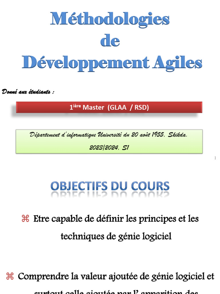 Introduction aux Méthodes Agiles | PDF | Logiciel | Génie logiciel