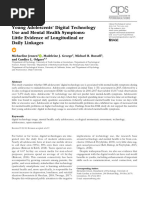 Jensen Et Al 2019 Young Adolescents Digital Technology Use and Mental Health Symptoms Little Evidence of Longitudinal