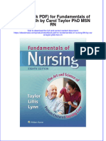 Instant Download Etextbook PDF For Fundamentals of Nursing 8th by Carol Taylor PHD MSN RN PDF FREE
