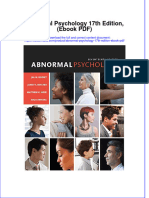 Instant Download Abnormal Psychology 17th Edition Ebook PDF PDF FREE