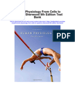 Instant Download Human Physiology From Cells To Systems Sherwood 9th Edition Test Bank PDF Scribd