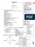 Daily Routine Vocabulary and Text