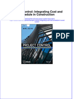 Instant Download Project Control Integrating Cost and Schedule in Construction PDF FREE