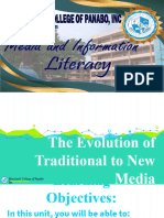 MIL2 - Evolution of Traditional To New Media