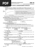14 Various Topics in Management Services