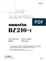 Bz210-1 Shop Manual (JPN) SN 1001-Up Sebm031101 PDF