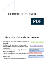 Ejercicios de Cohesión