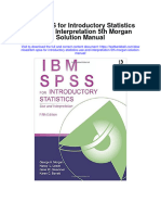 Instant Download Ibm Spss For Introductory Statistics Use and Interpretation 5th Morgan Solution Manual PDF Scribd