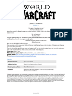 Warcraft 5e Core Document