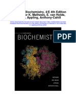 Instant Download Test Bank Biochemistry 4 e 4th Edition Christopher K Mathews e Van Holde Dean R Appling Anthony Cahill PDF Scribd