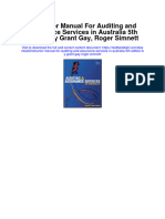 Instant Download Instructor Manual For Auditing and Assurance Services in Australia 5th Edition by Grant Gay Roger Simnett PDF Scribd