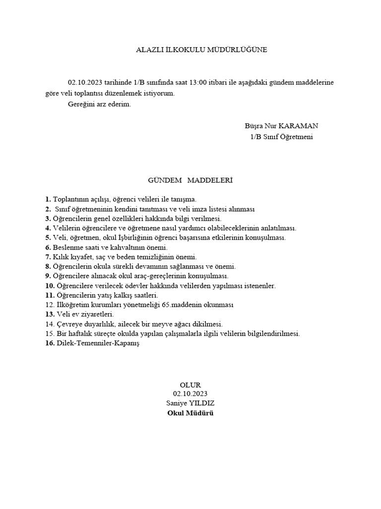1 sinif 1 donem 1 veli toplantisi busra nur karaman 16961624494 pdf
