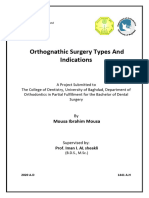 Orthognathic Surgery Types and Indications: Mousa Ibrahim Mousa