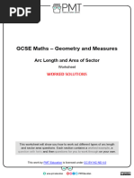 F. Arc Length and Area of Sector (Answers)