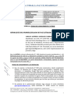 Poner de Conocimiento Al Juez de Participacion en Audiencia