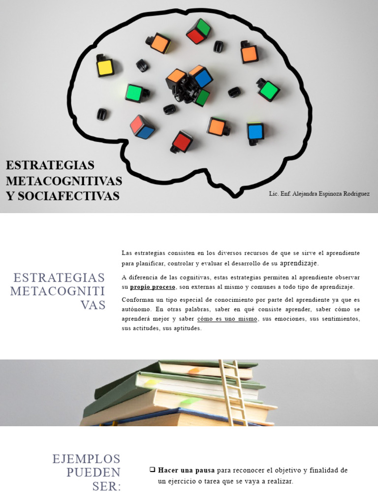 Estrategias Metacognitivas y Socioafectivas | PDF | Aprendizaje ...
