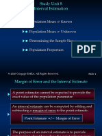 8 Interval Estimation