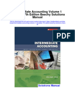 Instant Download Intermediate Accounting Volume 1 Canadian 7th Edition Beechy Solutions Manual PDF Scribd