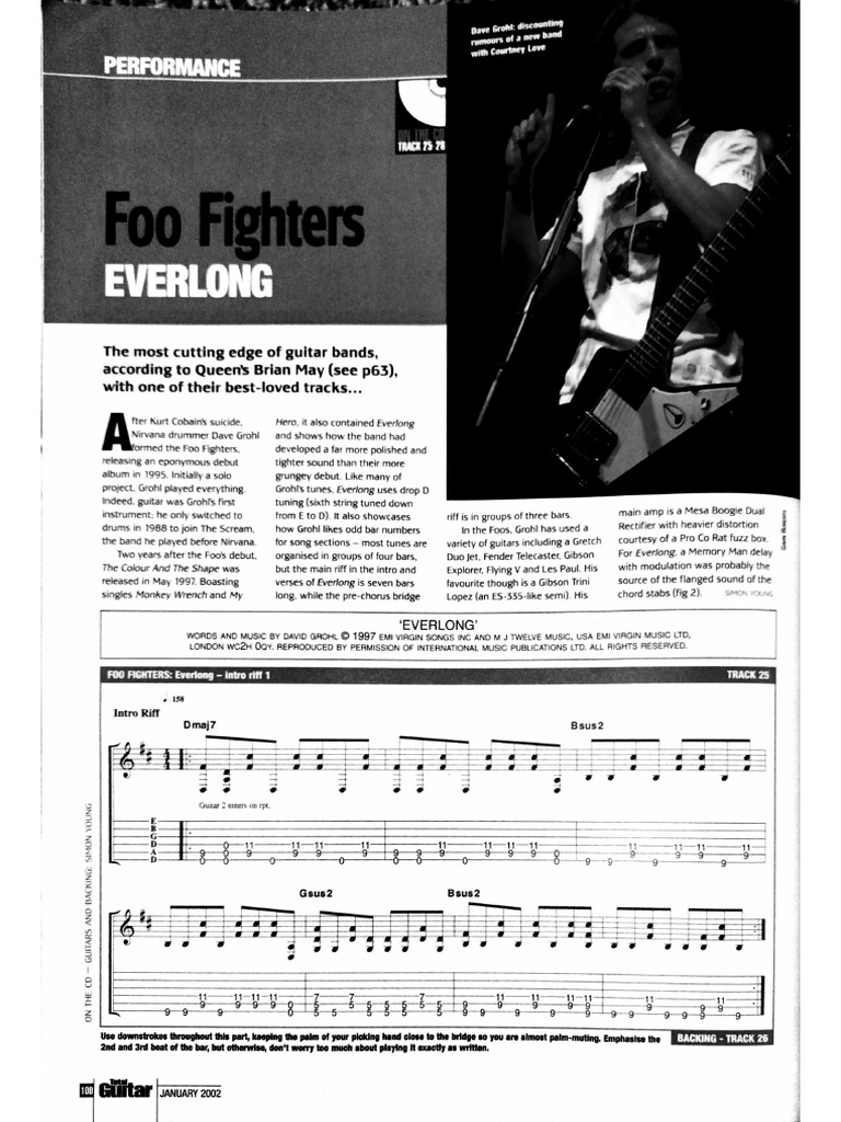 Foo Fighters Everlong Tab Pdf