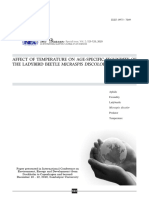 Affect of Temperature On Age-Specific Fecundity