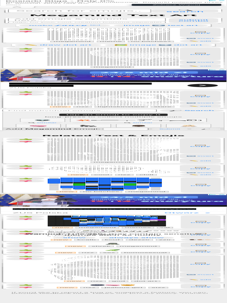 Megamind Text Art Copy & Paste PDF