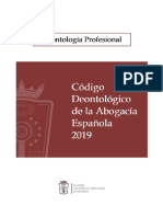 Código Deontológico de La Abogacía 2019