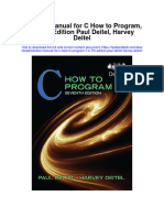 Instant Download Solution Manual For C How To Program 7 e 7th Edition Paul Deitel Harvey Deitel PDF Scribd