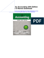 Instant Download Test Bank For Accounting 25th Edition Carl S Warren Download PDF Scribd