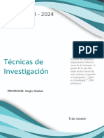 Técnicas de Investigación . 