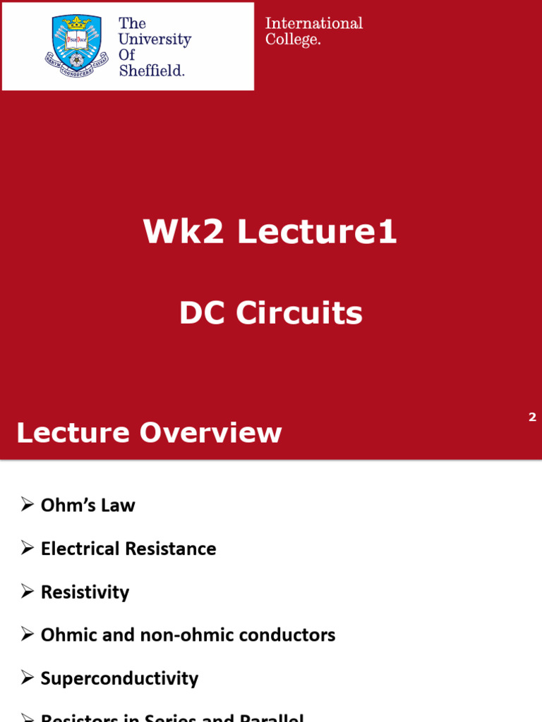 Dc Circuits PDF Electrical Resistance And Conductance Electrical