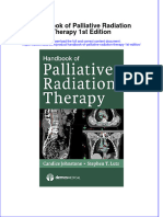Instant Download Handbook of Palliative Radiation Therapy 1st Edition PDF FREE
