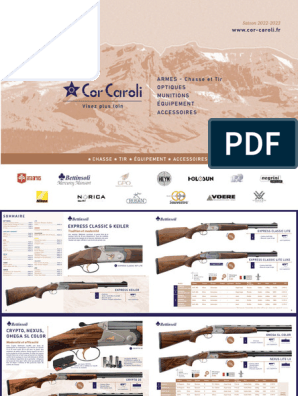 Catalogue, PDF, Fusil de chasse