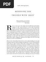 Loic Wacquant, Resolving The Trouble With Race, NLR 133 134, January April 2022