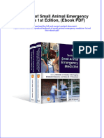 Instant Download Textbook of Small Animal Emergency Medicine 1st Edition Ebook PDF PDF FREE