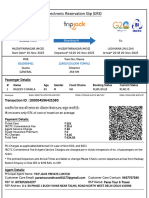 Electronic Reservation Slip (ERS) : Passenger Details