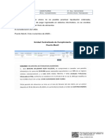 Constancia: Que, Por Ahora No Es Posible Practicar Liquidación Ordenada