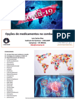 Apresentacao Aula MedicamentosCombateCOVID 19 - Prof Luiz Carlos Dias - IQ Unicamp - Slides