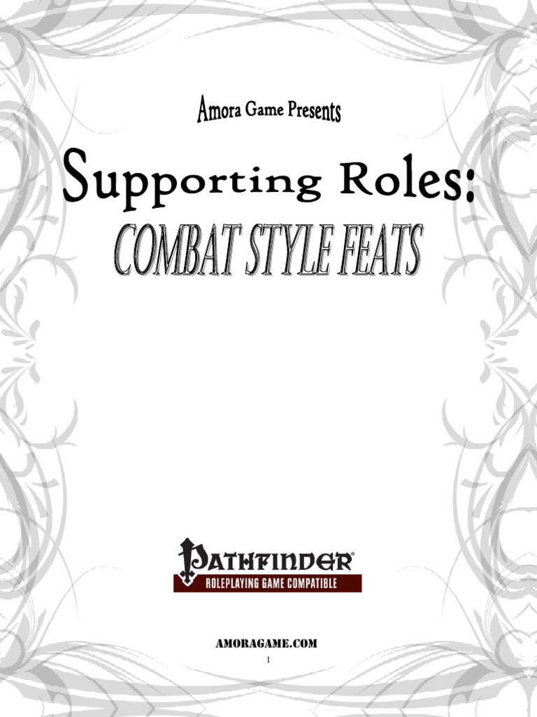 Supporting Roles Combat Style Feats | PDF