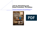 Instant Download Test Bank For Advertising and Integrated Brand Promotion 7th Edition PDF Scribd