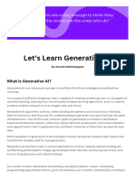 Basics of Generative AI