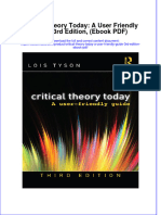 Instant Download Critical Theory Today A User Friendly Guide 3rd Edition Ebook PDF PDF FREE